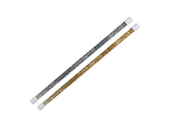 bâton majorette paillettes avec liquide mix 46cm