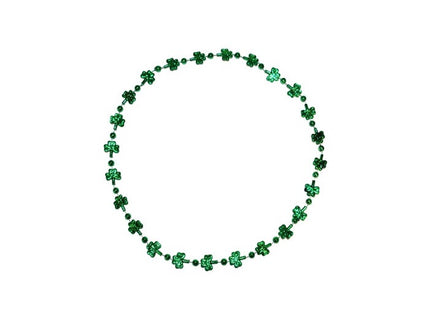 collier avec motifs trèfles saint patrick vert