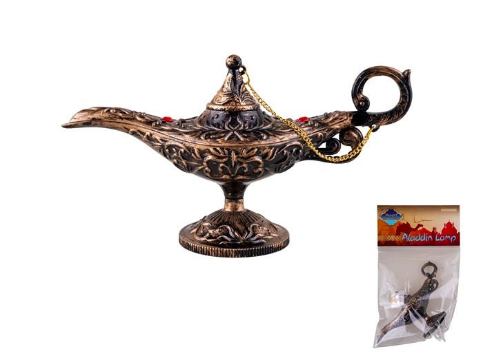 lampe de génie luxe avec chaine 21x15cm