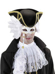 Masque vénitien blanc avec branche