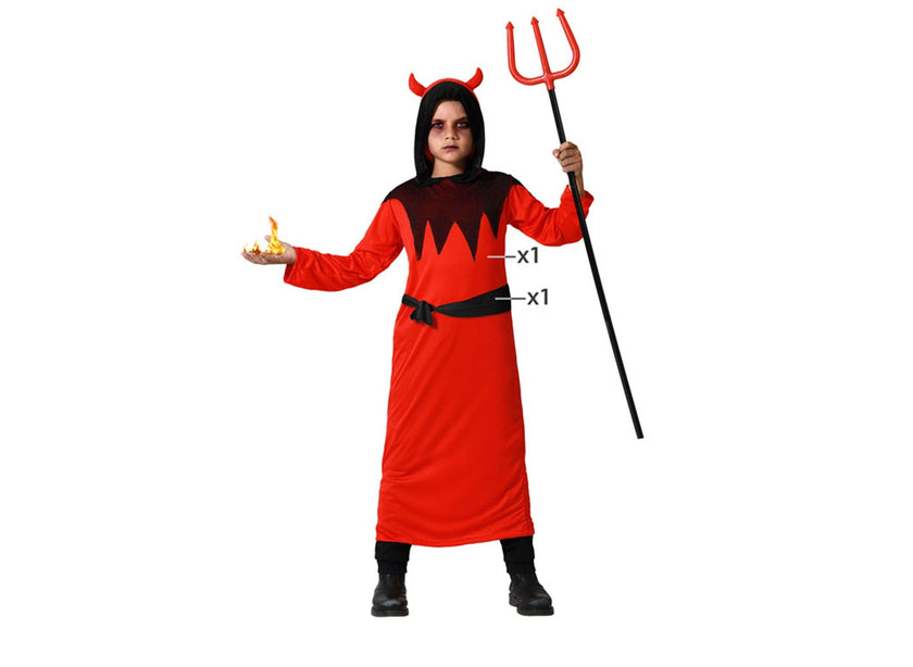 déguisement de démon diable rouge garçon 2pcs