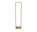 collier métallique doré 1980's