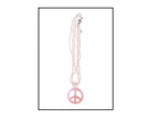 collier peace & love rose 27cm