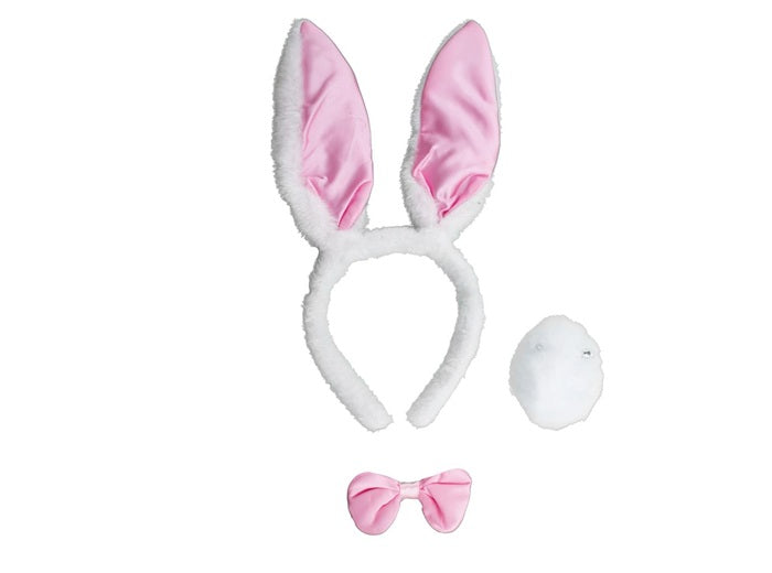 kit de déguisement de lapin bunny''s rose brillant 3 pièces