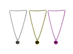 collier boules à facettes mix