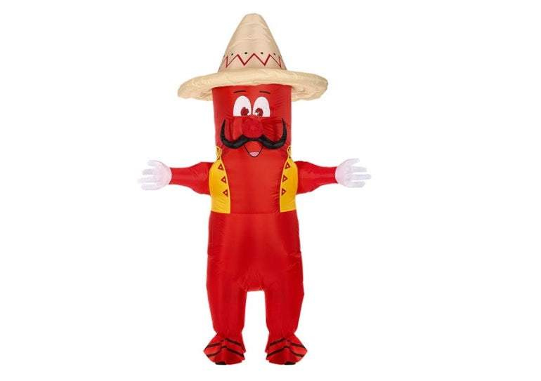 déguisement gonflable de piment mexicain