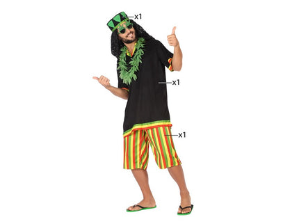 déguisement de jamaïcain 3pcs homme