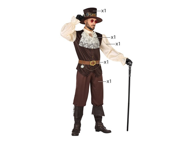 déguisement steampunk 5pcs homme
