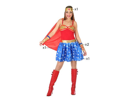 déguisement de super héroïne 5pcs femme