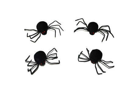 lot de 4 araignées 9cm