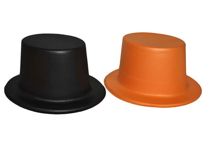 chapeau haut de forme orange