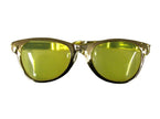lunette fantaisie grande de fête luxe trapèze or