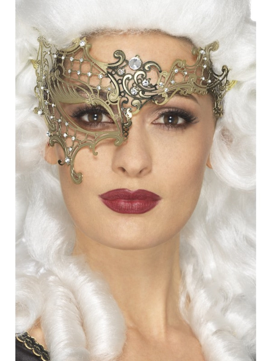 Masque fantôme de l'Opéra doré