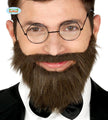 Barbe et moustache châtain homme