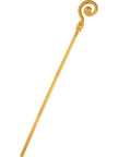Canne spirale dorée