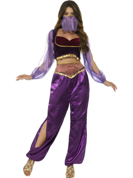 Déguisement danse du ventre violet femme