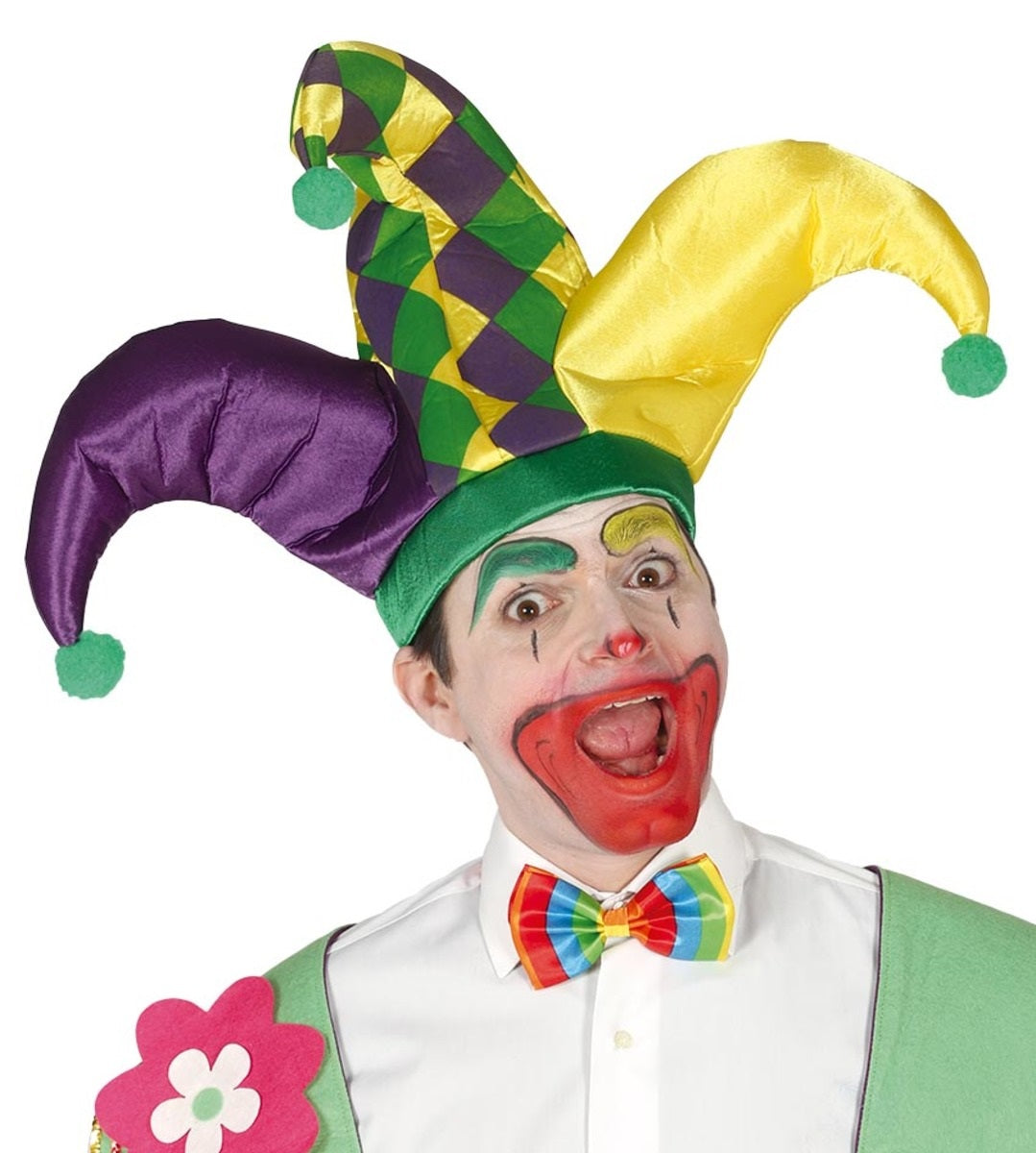 Bonnet bouffon trois pics adulte