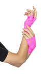 Mitaines roses dentelle adulte
