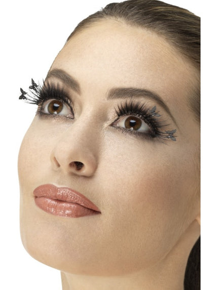 Faux-cils noirs papillons femme