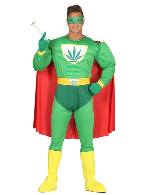 Déguisement super-héros vert adulte