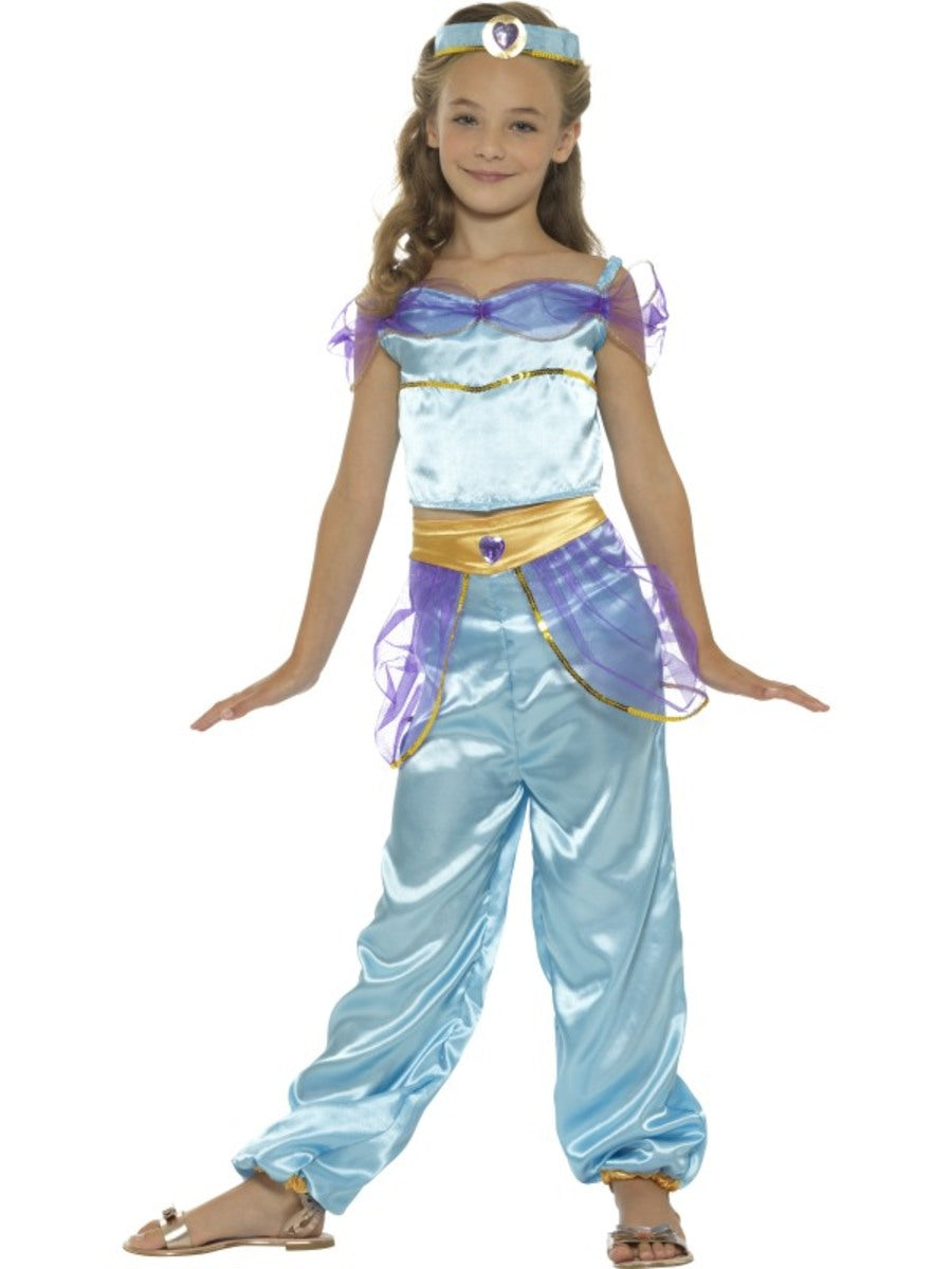Déguisement princesse orientale bleue fille