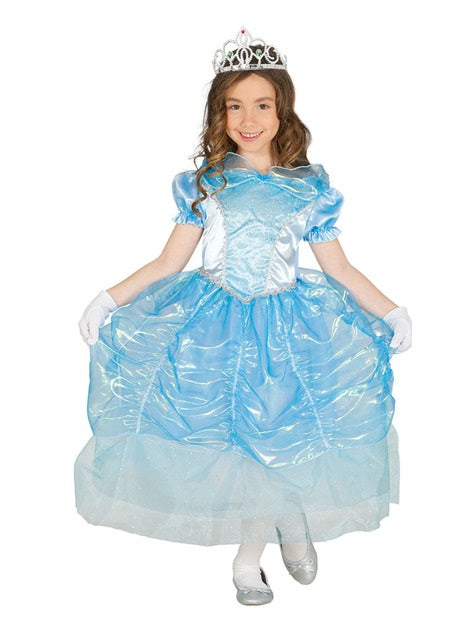 Déguisement princesse bleue de verre fille