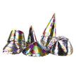 SET DE 50 CHAPEAUX METALLISES PAPIER MINI