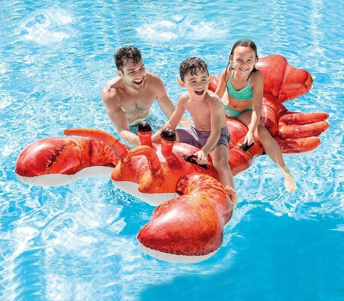 homard gant gonflable chevauchable avec poignes 2.13x1.37m
