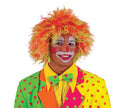 perruque clown nïon jaune & orange
