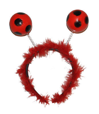 serre-tête de coccinelle rouge et noir