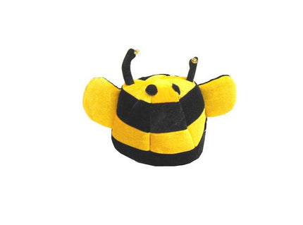 bonnet abeille jaune noir avec grelots