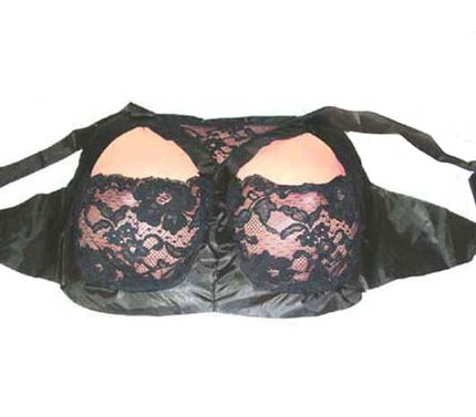 poitrine postiche avec soutien-gorge dentelles noir