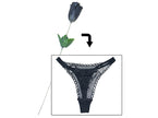 rose avec string panty noir 50cm