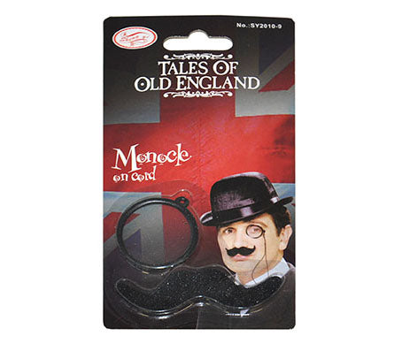 set accessoires inspecteur monocle & moustache