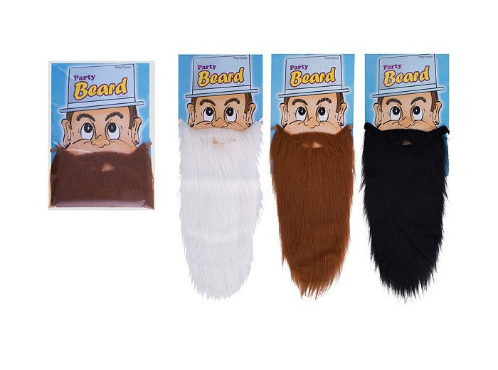 fausse barbe longue marron 48cm