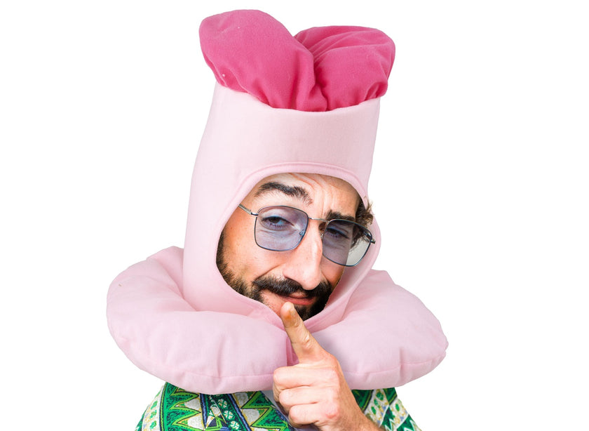 chapeau gag carnaval pénis rose adulte 48x38cm