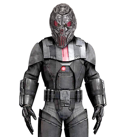 Masque Space prédateur métallique adulte