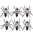 6 mouches infectées
