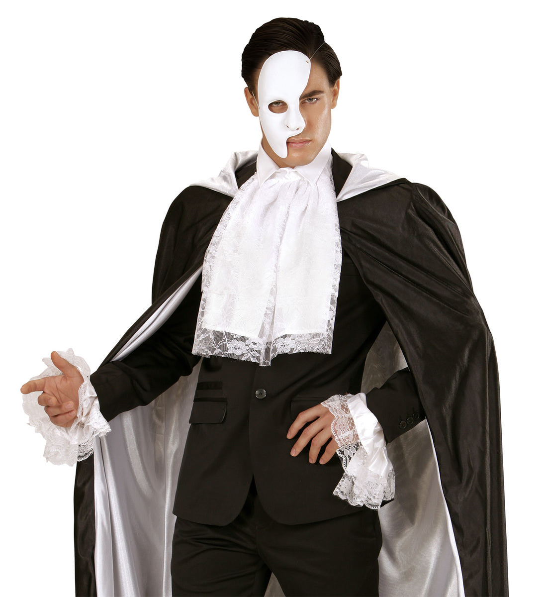 Kit jabot et manches en dentelle