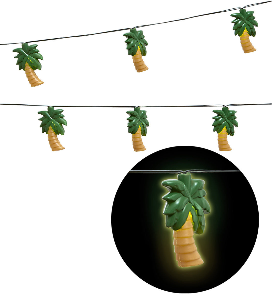 Guirlande lumineuse palmiers