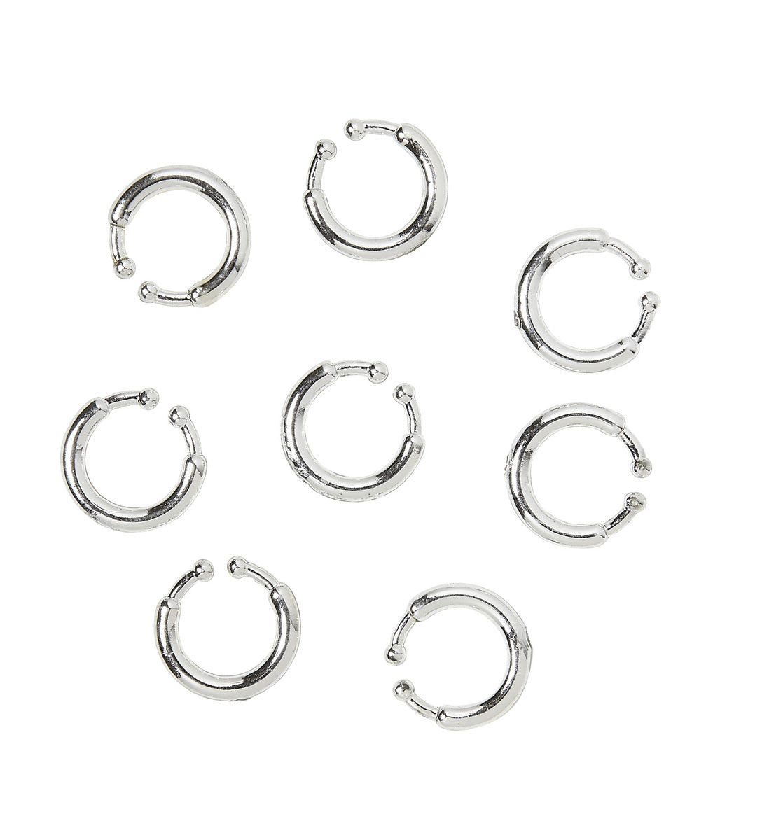 8 piercings Clip On