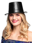 Chapeau noir brillant