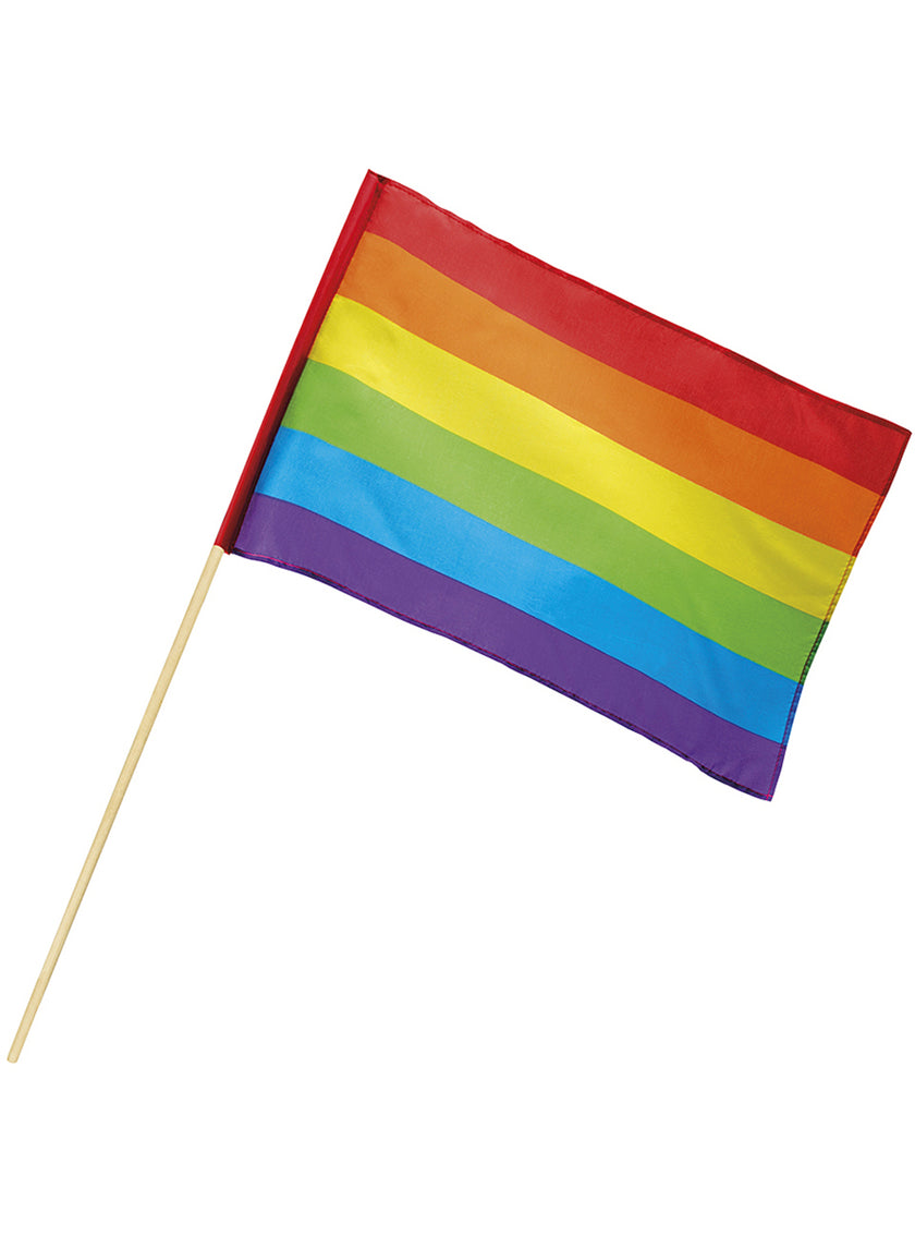 Drapeau arc-en-ciel avec tige