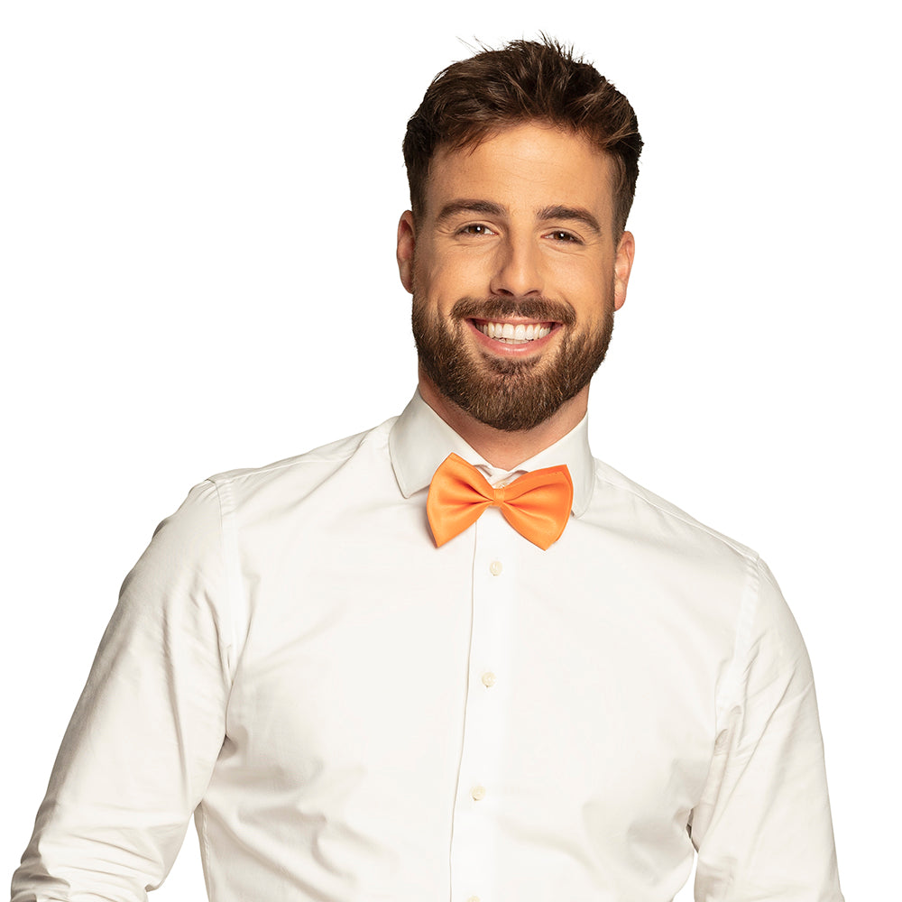 Nœud papillon orange adulte