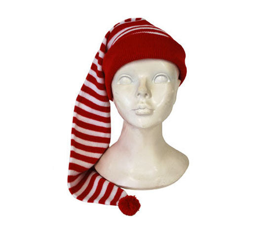 bonnet de nuit long rouge