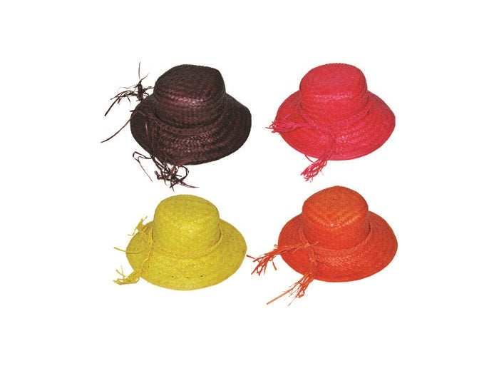 chapeau de paille pour femme rouge