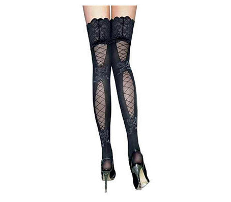 paire de bas sexy pour femme noir