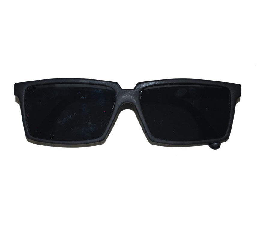 lunettes noires avec miroirs vue arrière