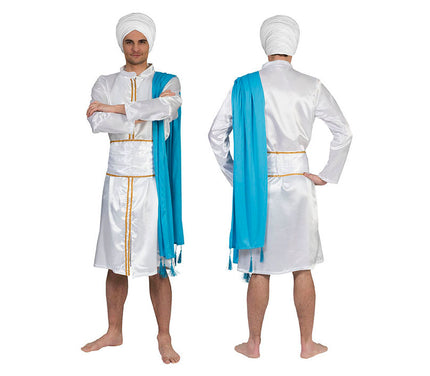 déguisement hindou blanc & bleu