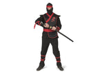 déguisement de ninja noir 7pcs homme